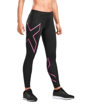 2XU Full Length TR2 Compression Tights - Womens - Black/Pink