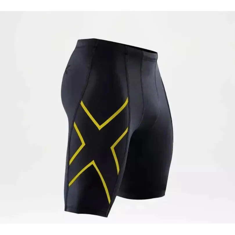 2XU Women's Compression Short - Black/Yellow