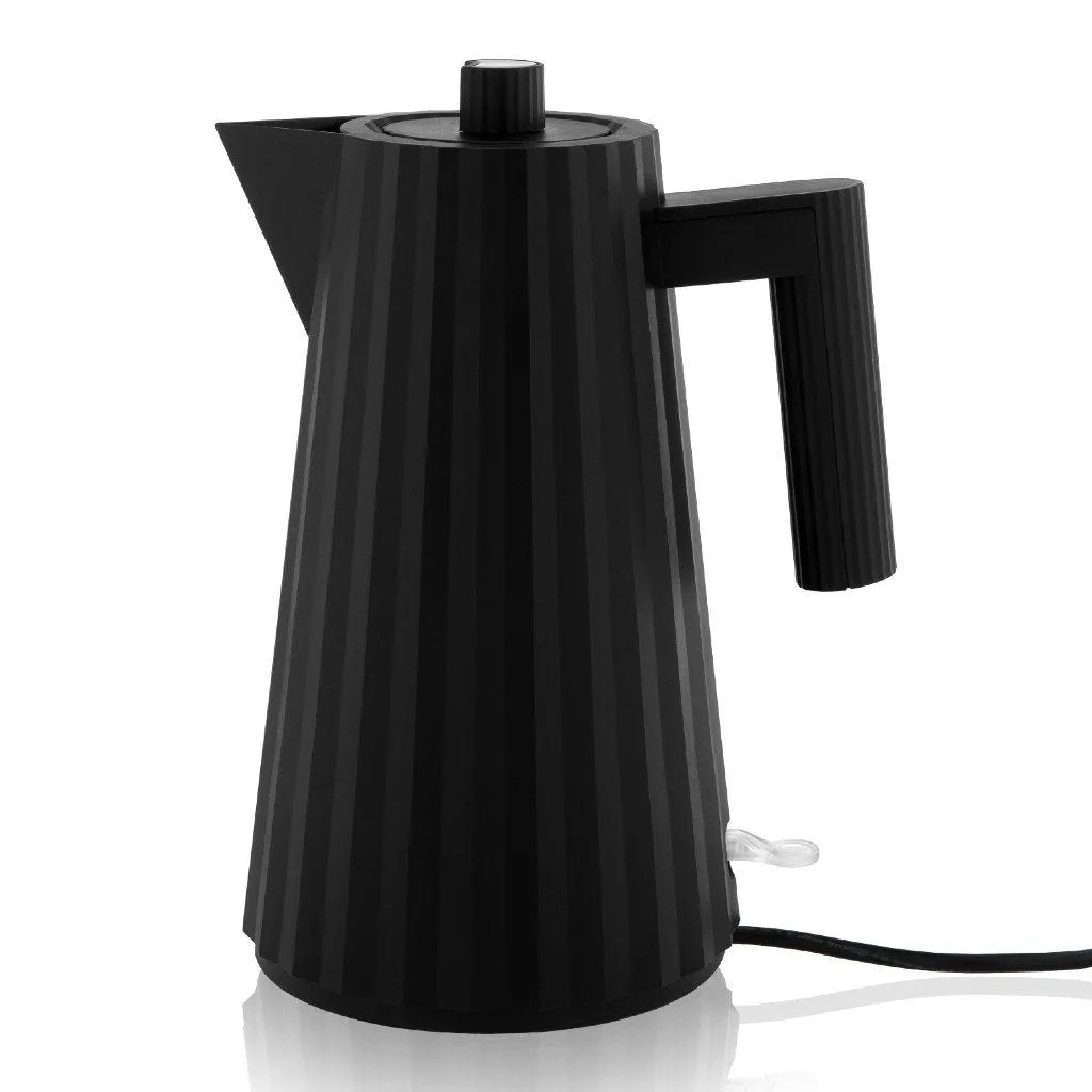 Alessi Plisse Electric Kettle Black