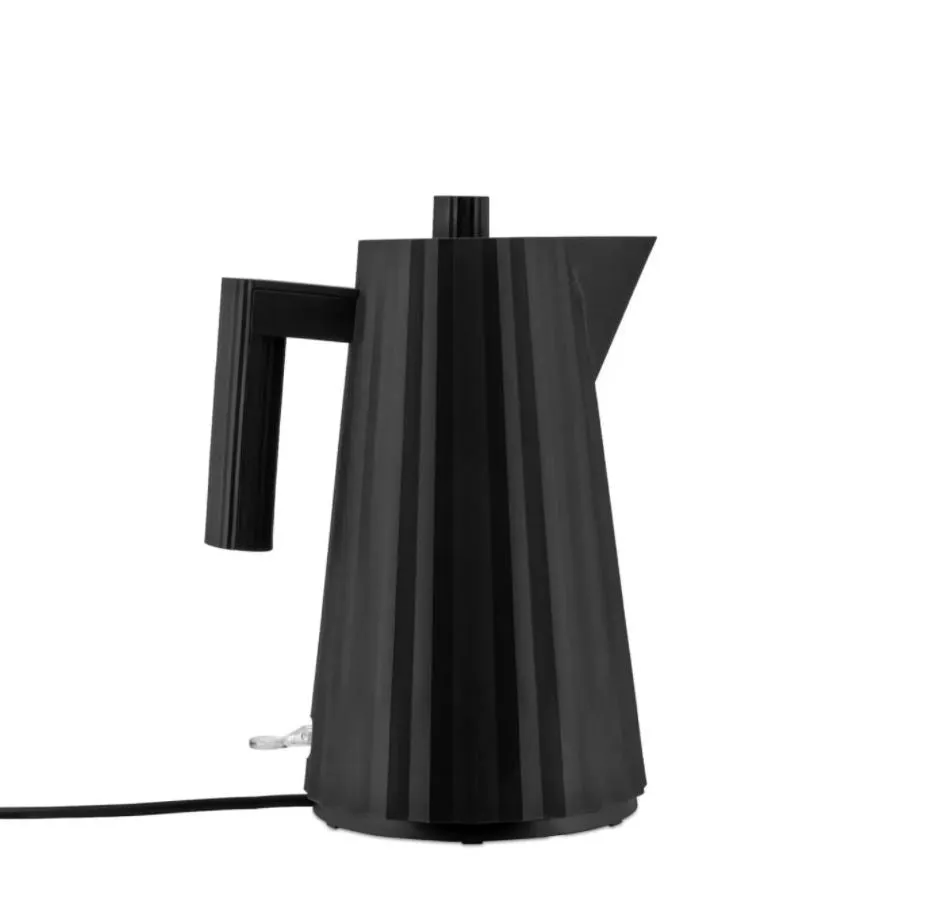 Alessi Plisse Electric Kettle Black