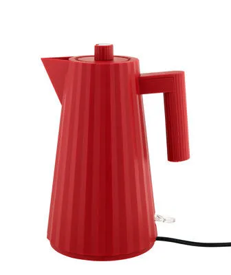 Alessi Plisse Electric Kettle Red