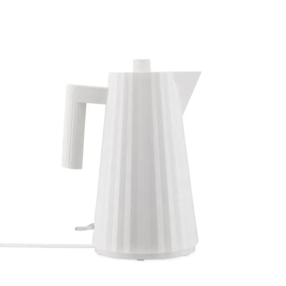 Alessi Plisse Electric Kettle White