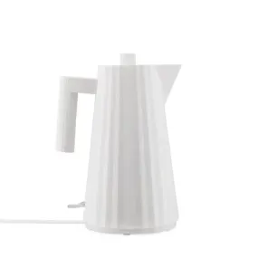 Alessi Plisse Electric Kettle White