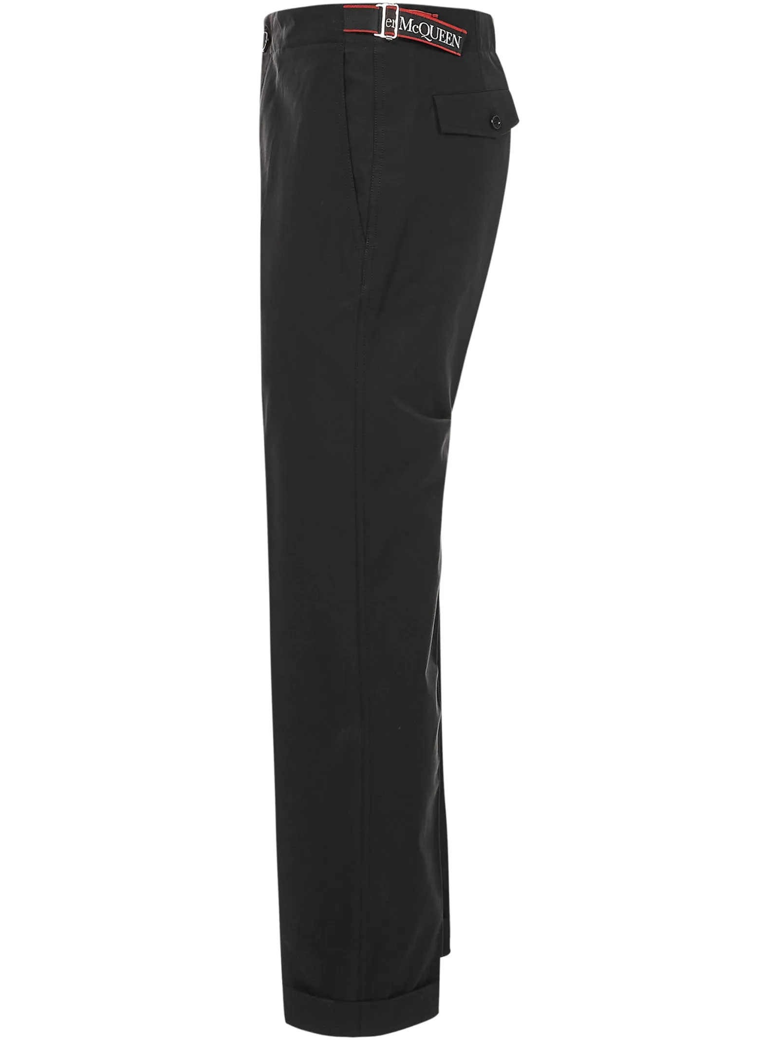 Alexander McQueen Mid-Rise Cropped Chinos