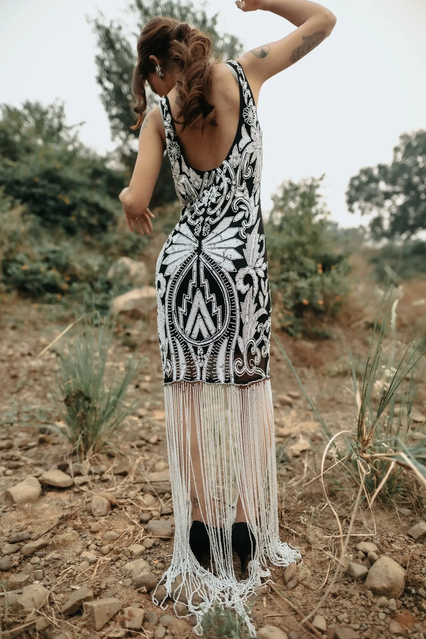 Alice Embroidered Tassel Dress