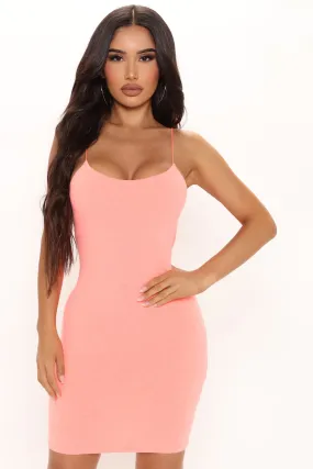 Amalia Mini Dress - Neon Orange