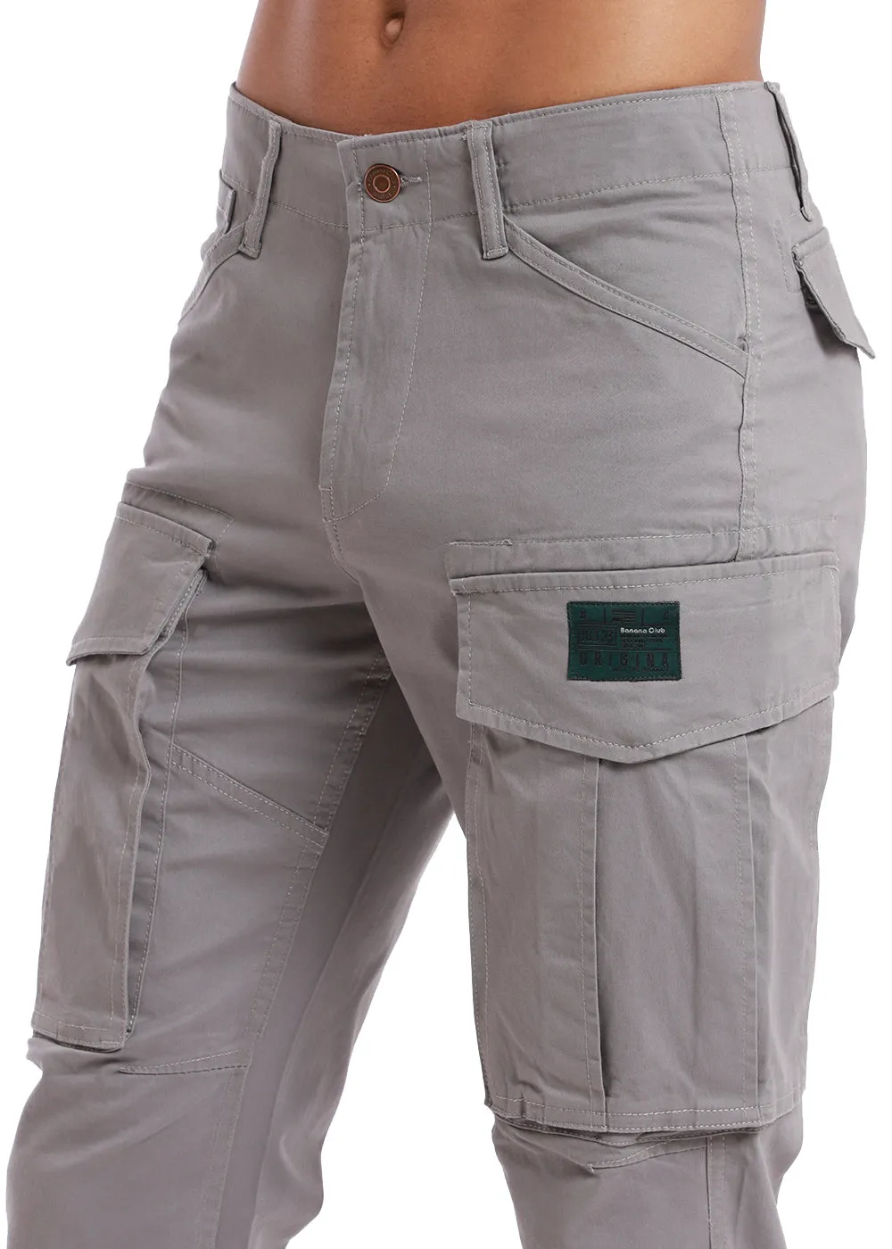 Aqua Gray Cargo Pant