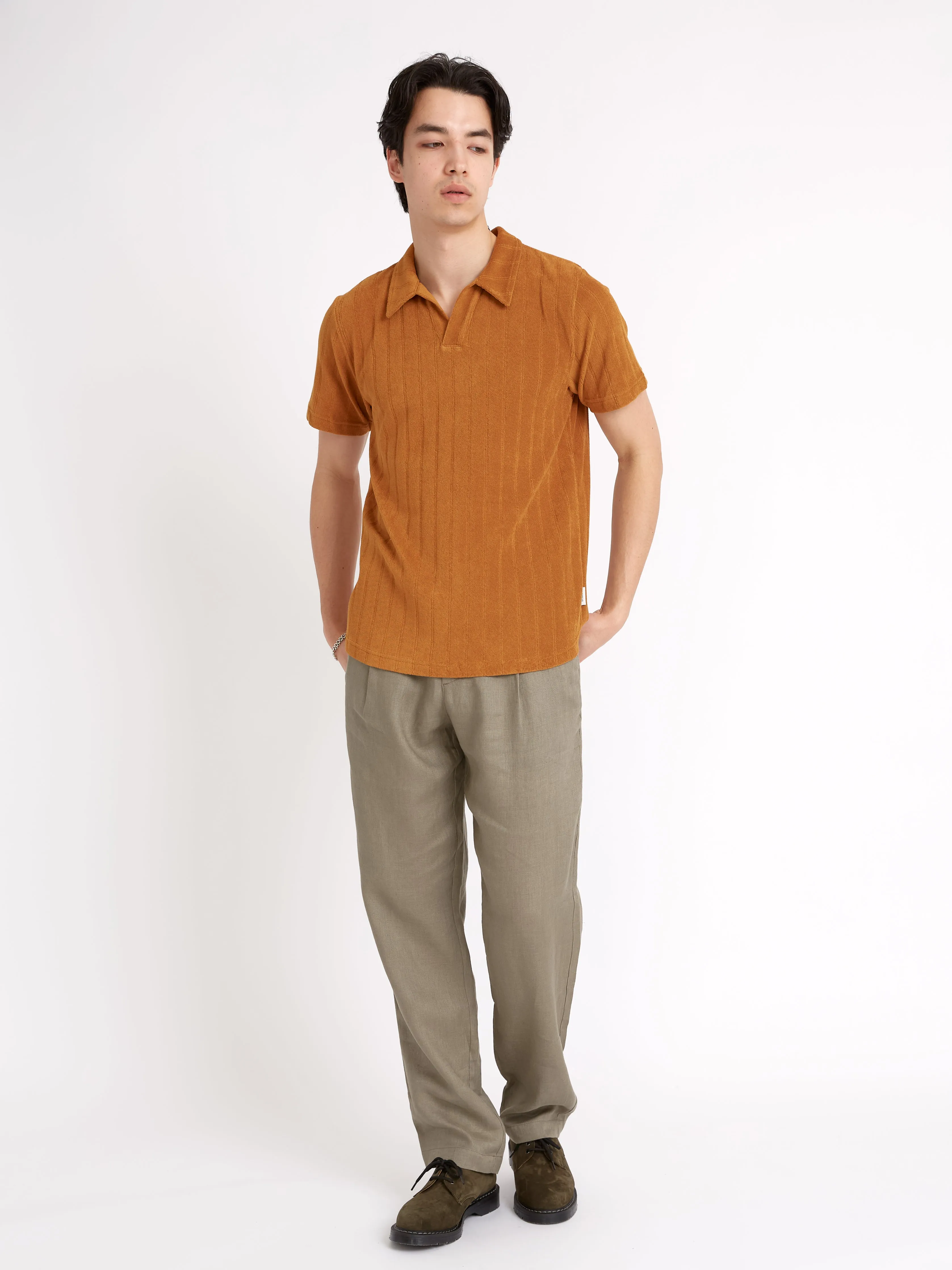 Austell Short Sleeve Polo Shirt Haywood Ochre