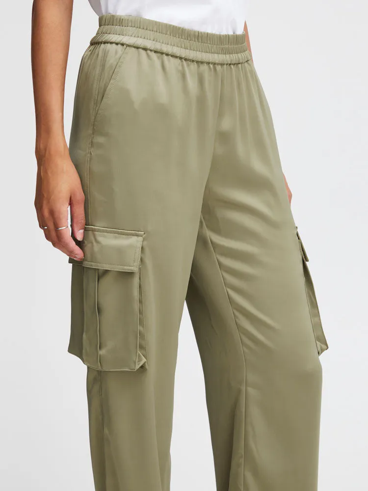 B Young ByEsto Cargo Pants Aloe