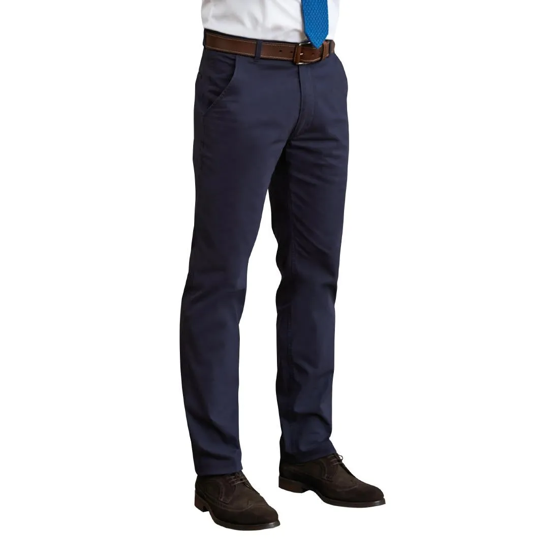 BA080-30 Brook Taverner Mens Miami Slim Fit Chinos Navy 30"