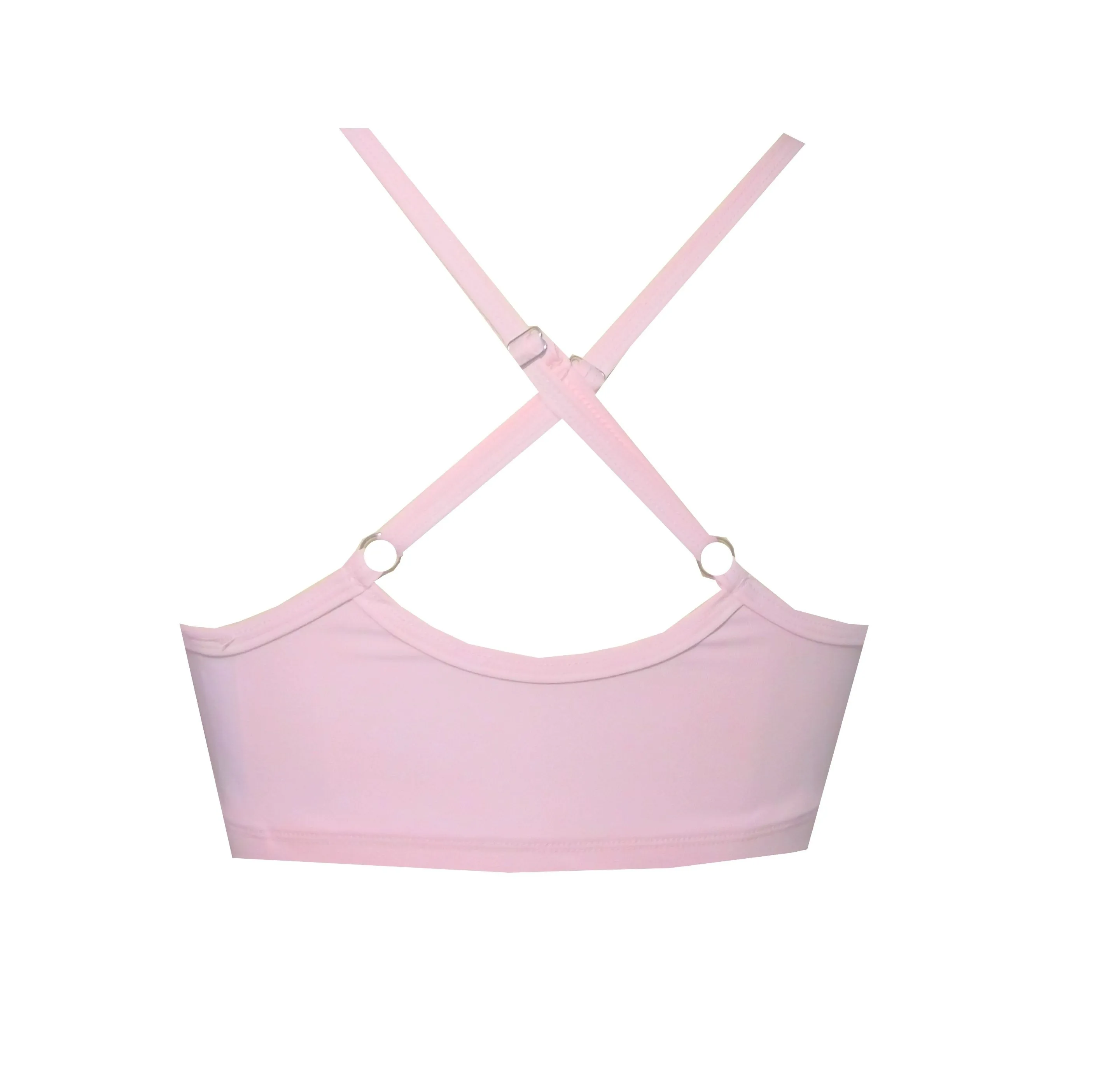 Baby Pink Strappy Crop Top