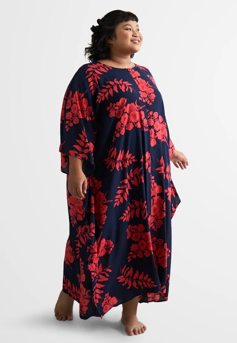 Bathia Cotton Rayon Lounge Caftan Dress