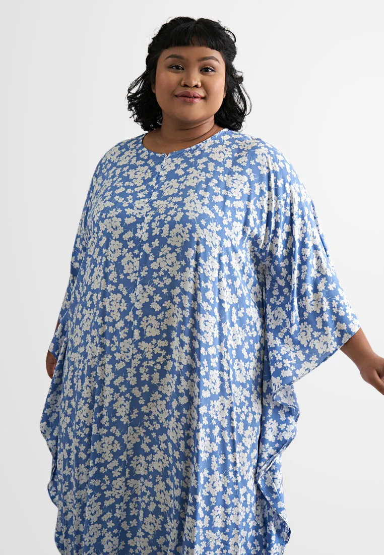 Bathia Cotton Rayon Lounge Caftan Dress