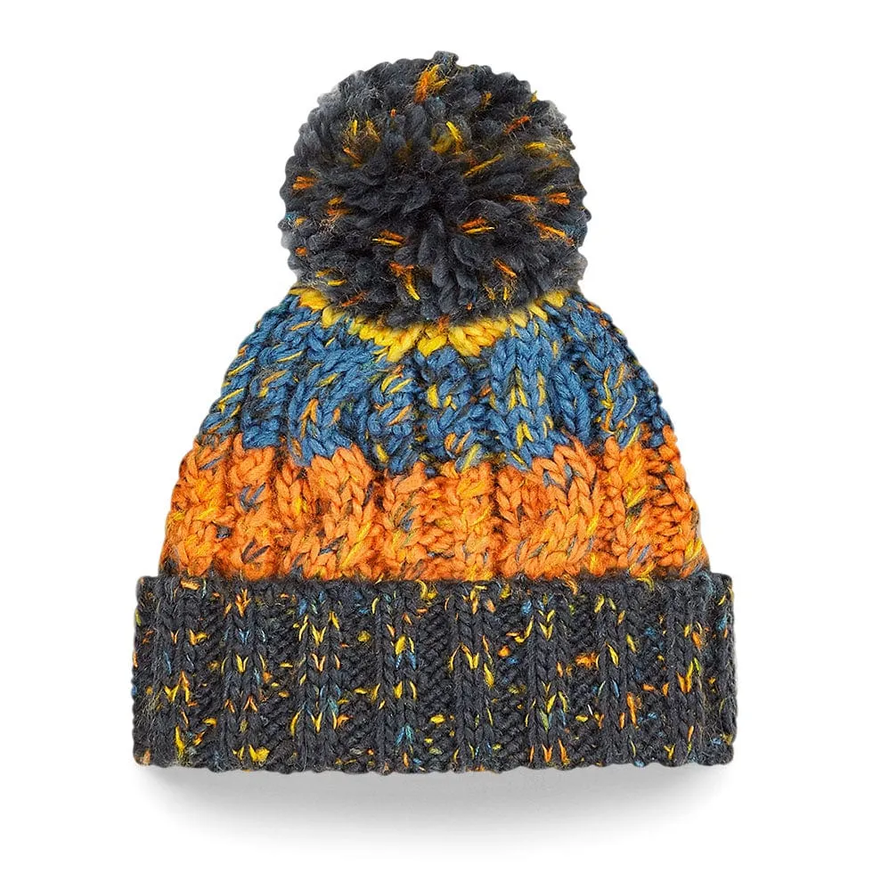 Beechfield Children's Corkscrew Pom Pom Beanie