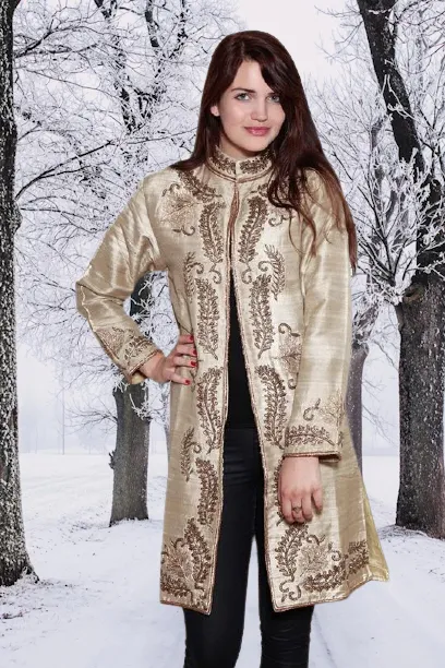 Beige Maharani Silk Jacket