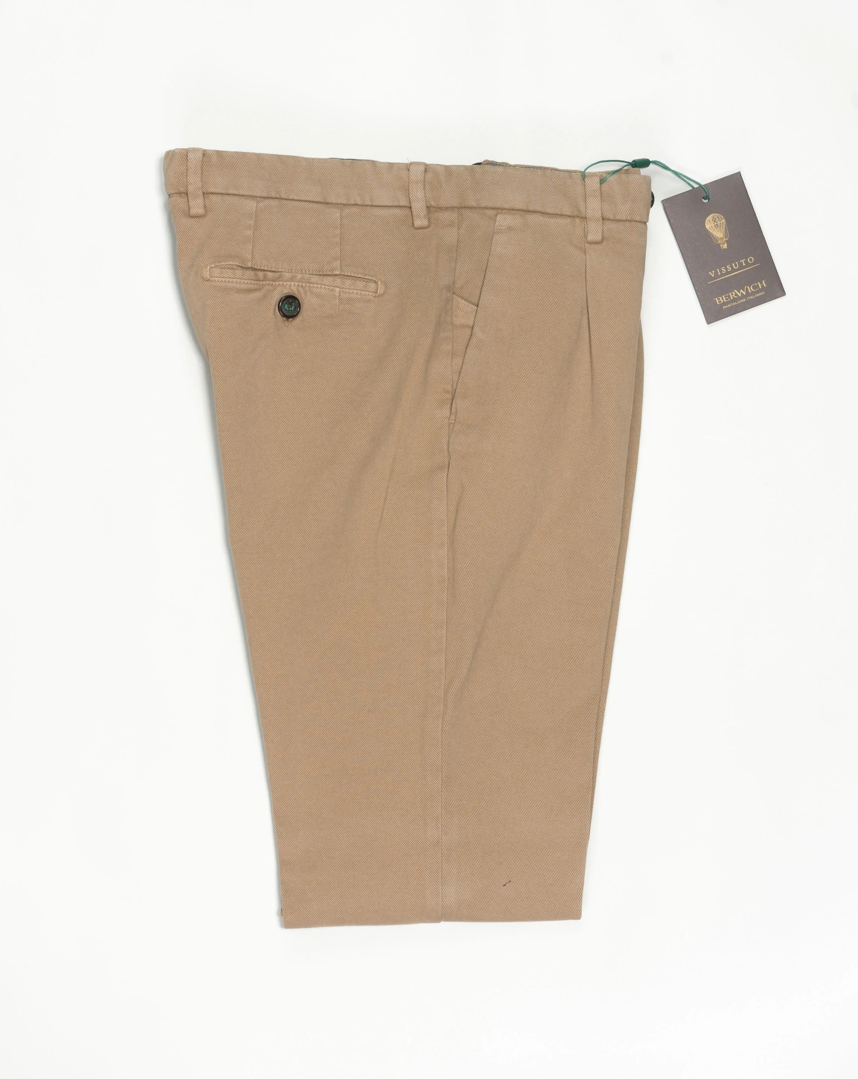 Berwich Garment Dyed Heavy Cotton Chinos / Noce