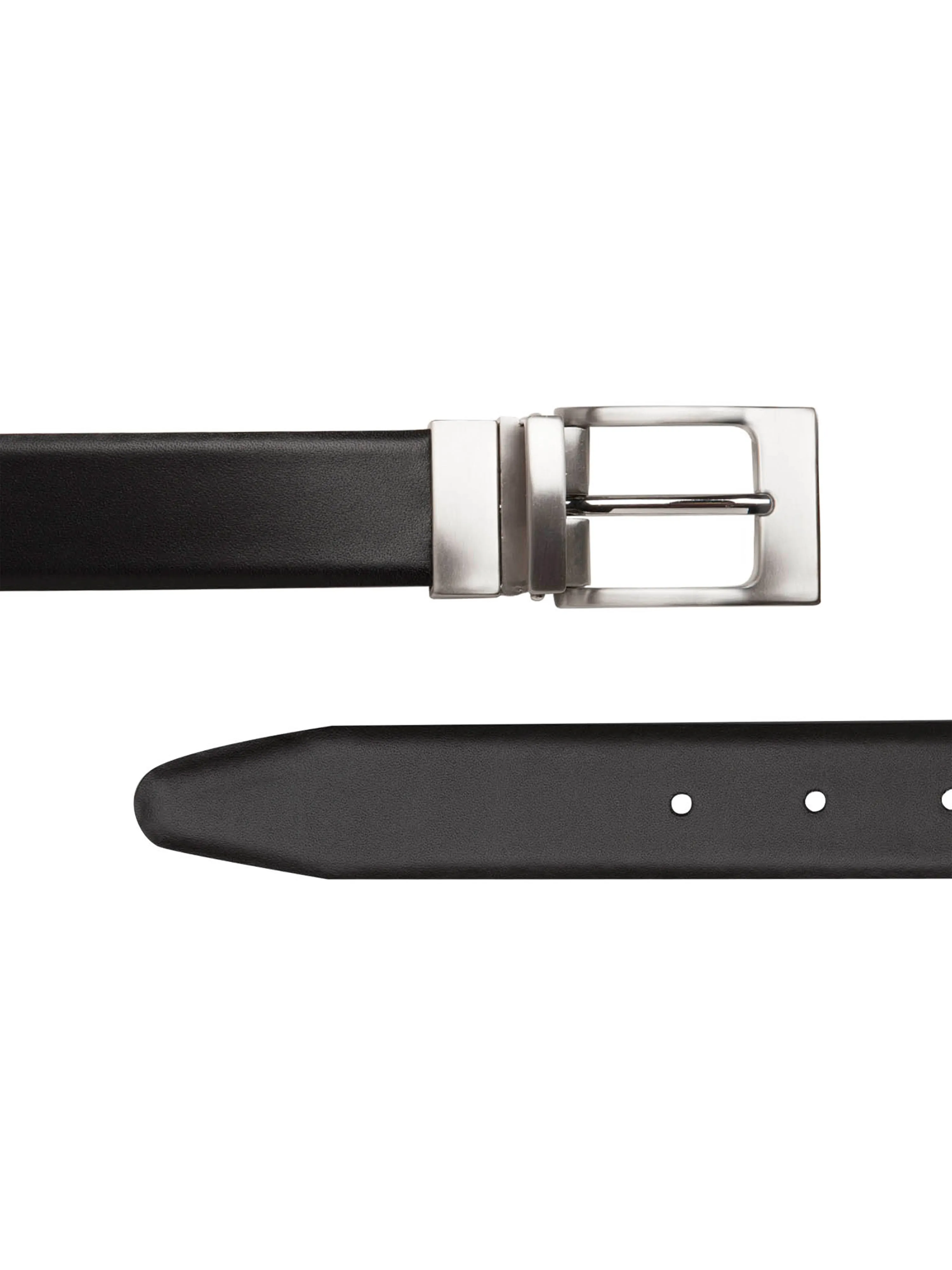 Black & Brown Leather Reversible Belt