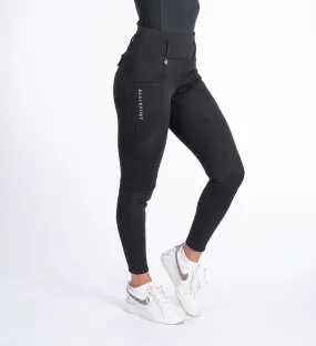 Black Non Silicone Thermafleece Winter Breggings