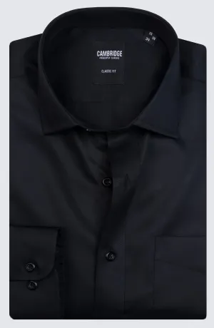 Black Sateen Shirt