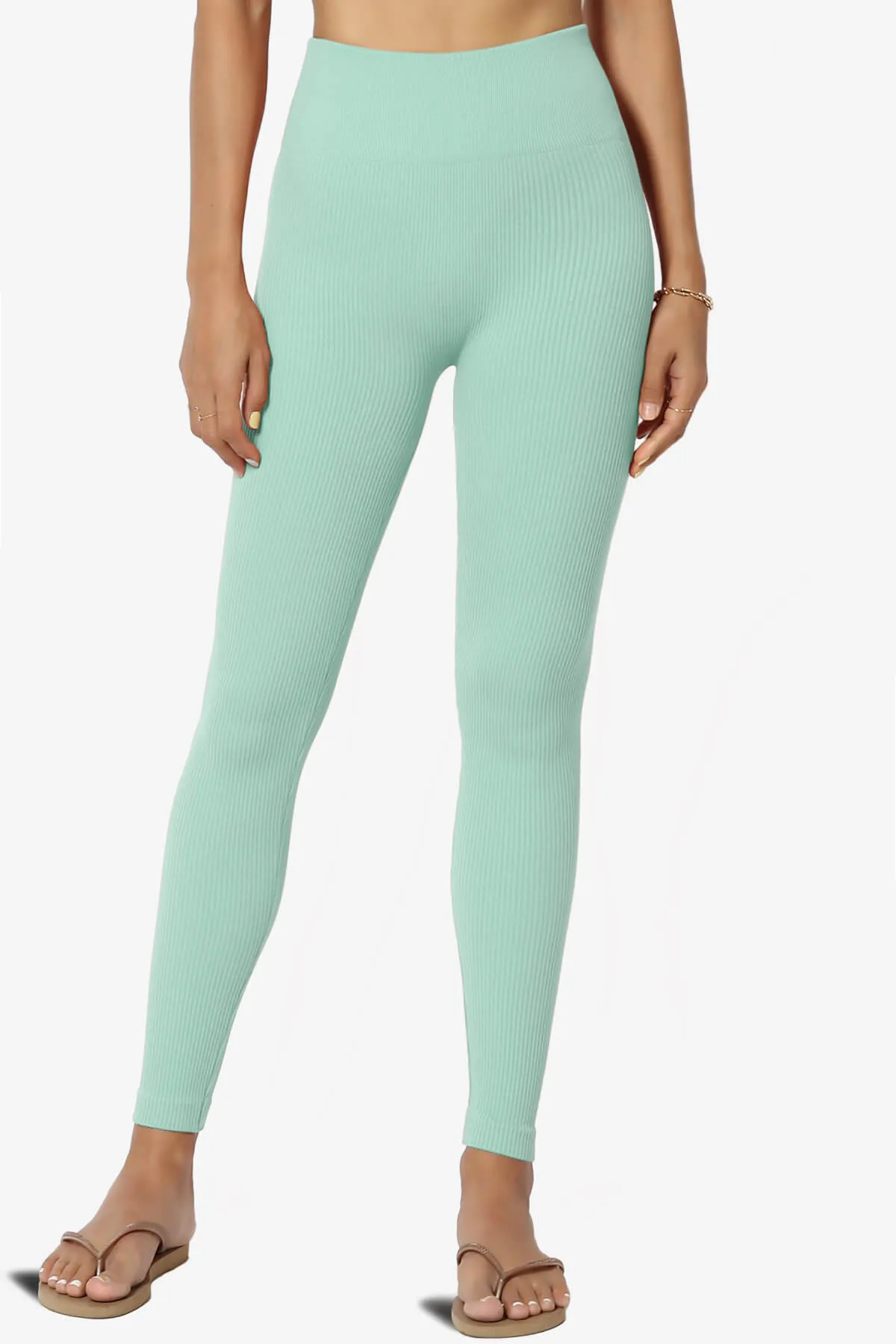 Blossoms Thermal Ribbed Seamless Leggings