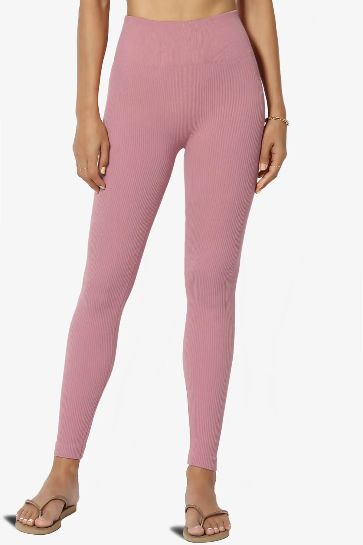 Blossoms Thermal Ribbed Seamless Leggings