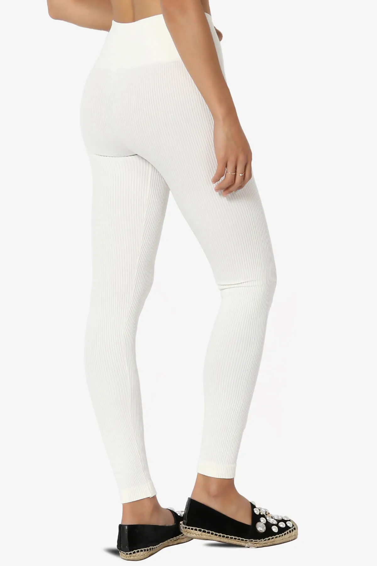 Blossoms Thermal Ribbed Seamless Leggings