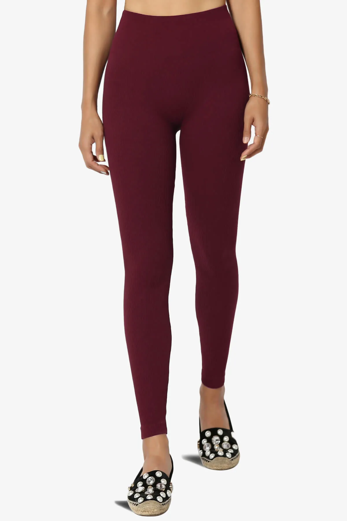 Blossoms Thermal Ribbed Seamless Leggings