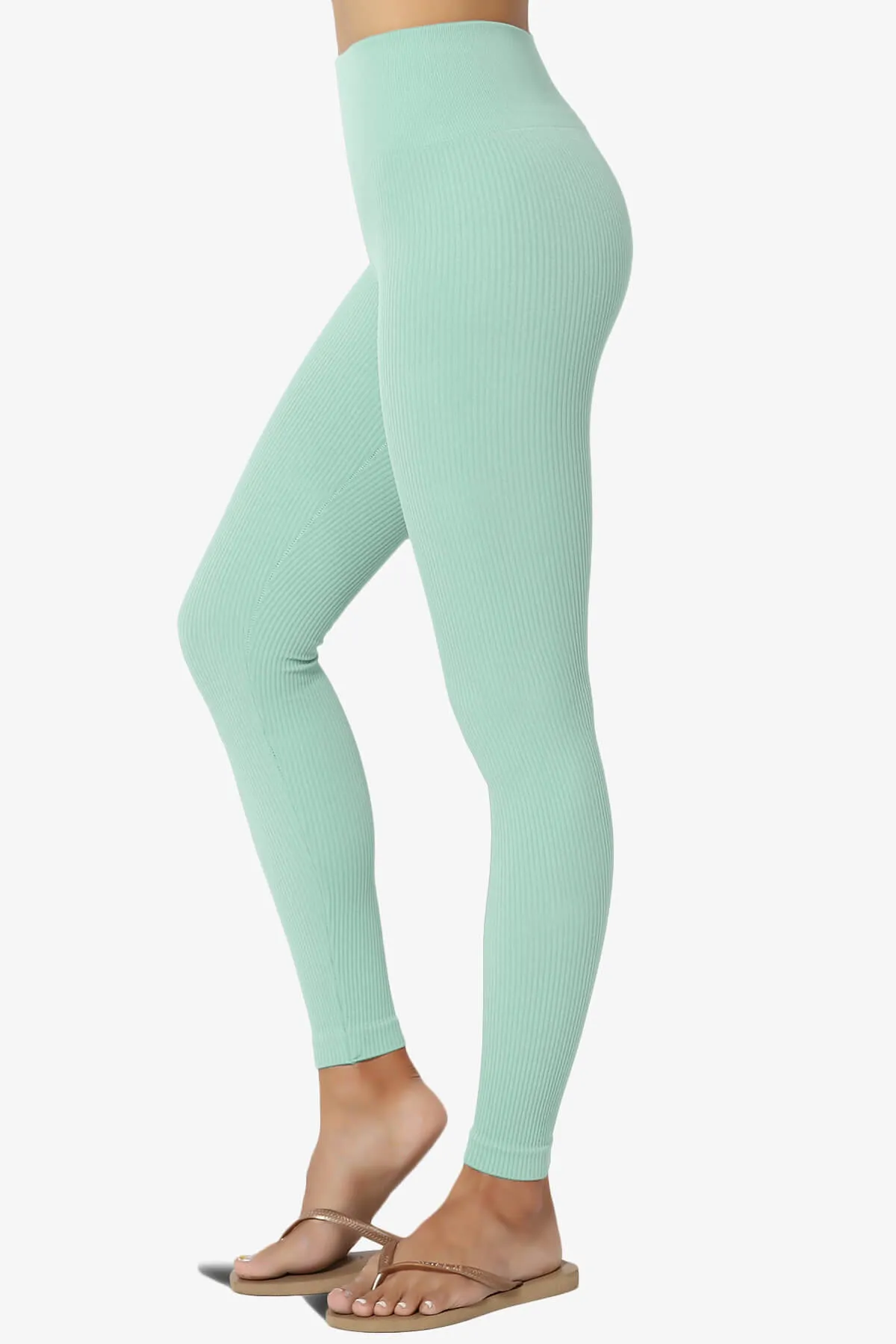 Blossoms Thermal Ribbed Seamless Leggings