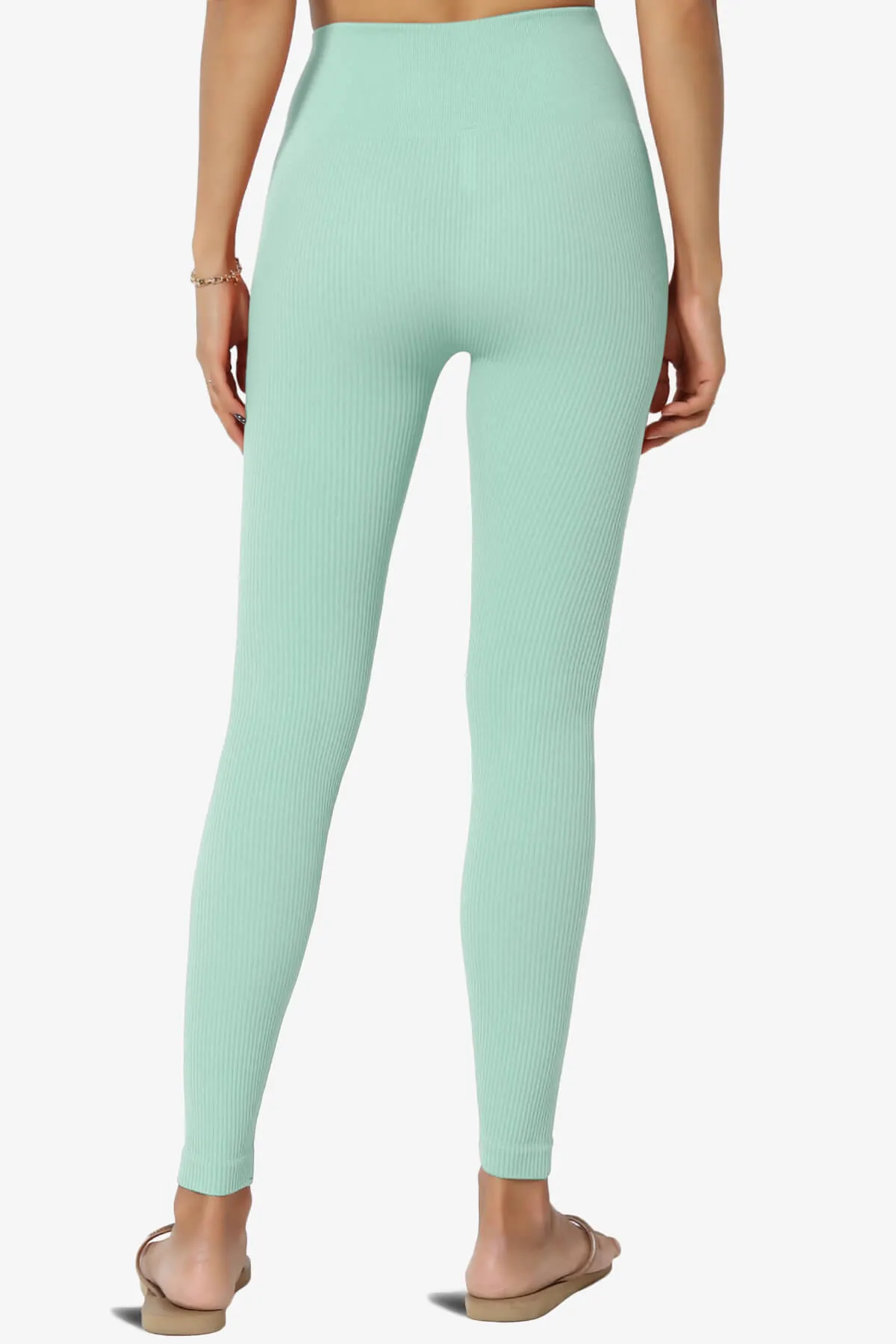 Blossoms Thermal Ribbed Seamless Leggings