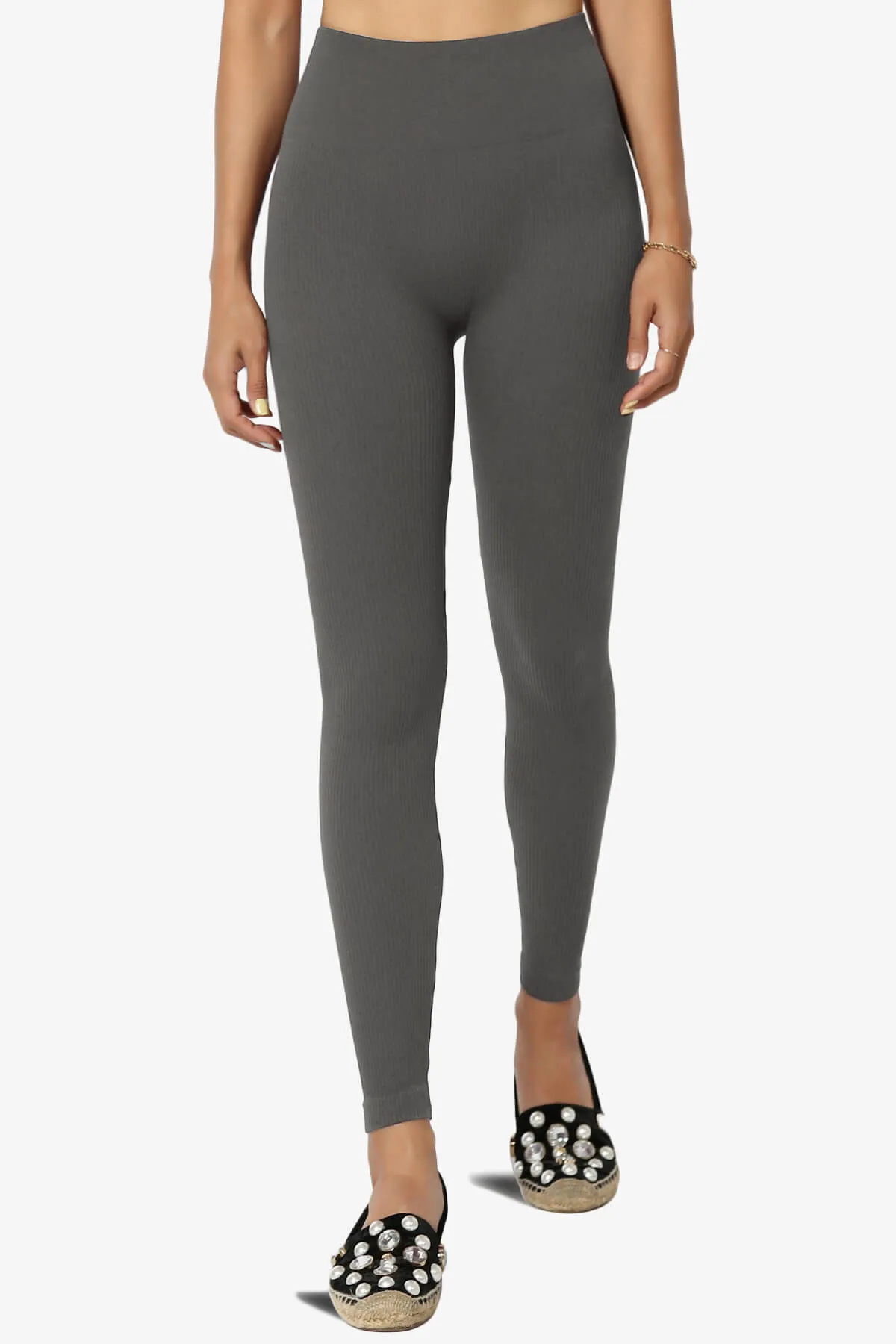 Blossoms Thermal Ribbed Seamless Leggings