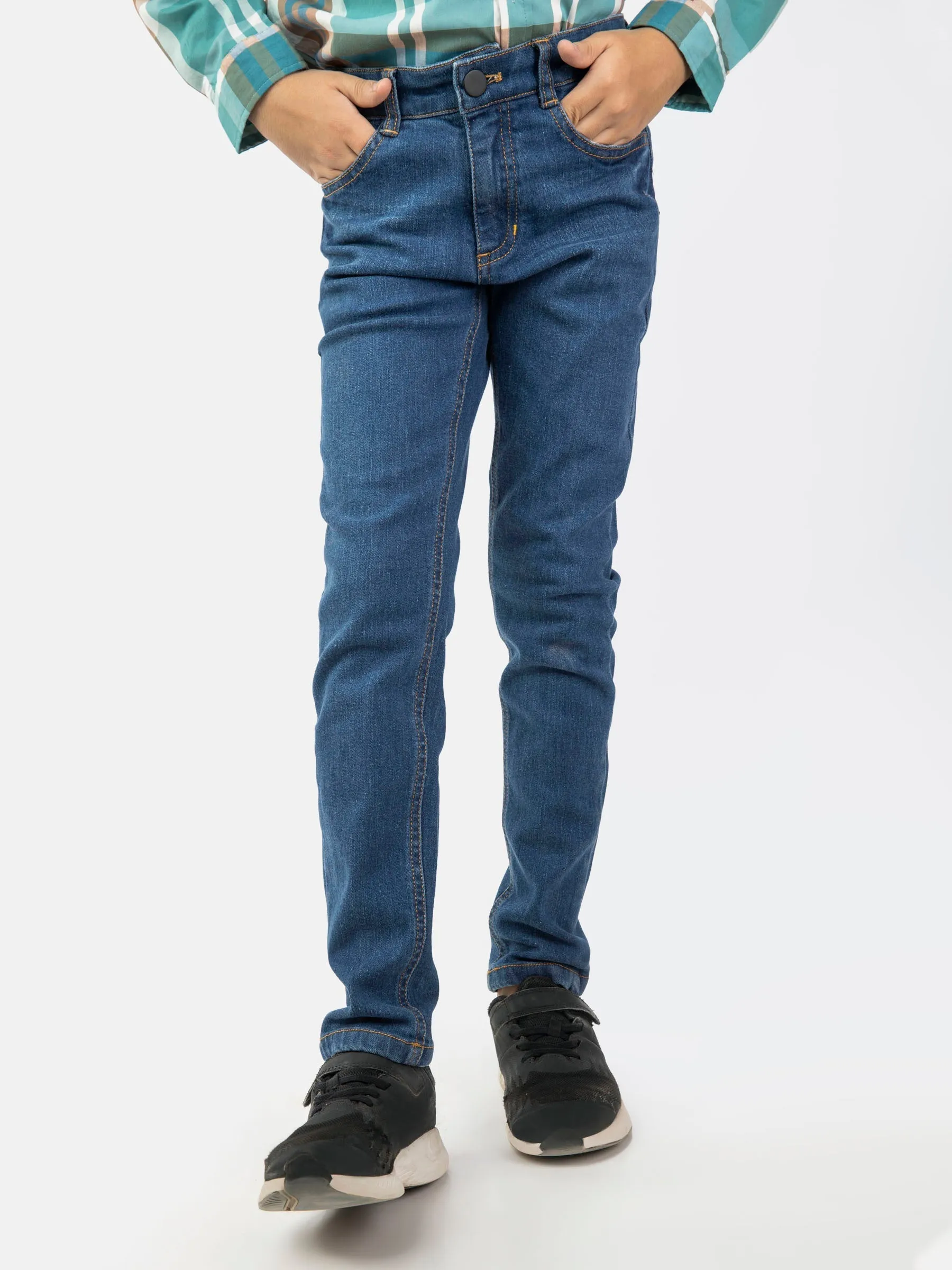 Blue Slimfit Casual Jeans