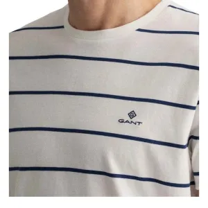 Breton Stripe T-Shirt - Evening Blue | Eggshell