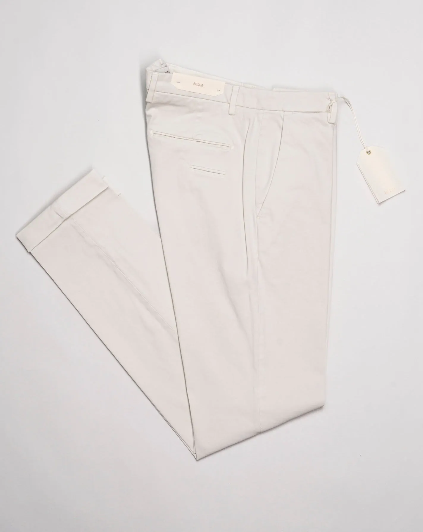 Briglia Garment Dyed Cotton Chinos / Off White