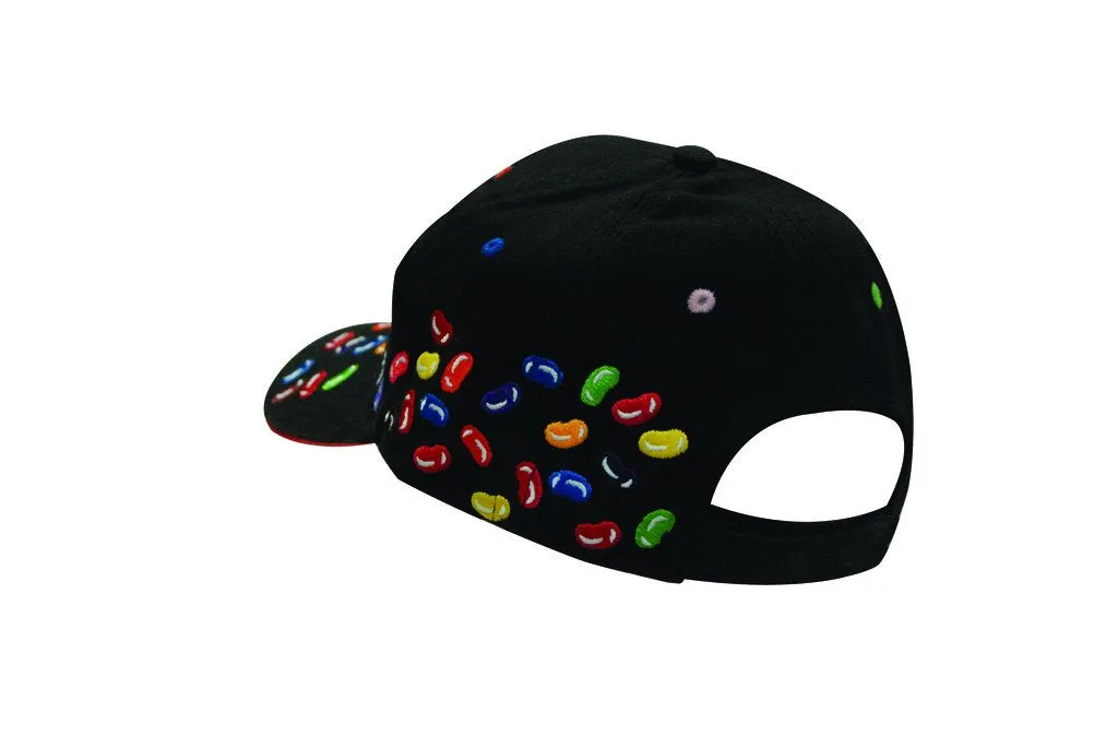 BRUSHED HEAVY COTTON CAP WITH JELLY BEAN EMBROIDERY