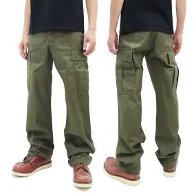 Buzz Rickson Cargo Pants Men's Reproduction of US Army Vietnam Tropical Jungle Trouser BR40927 Olive