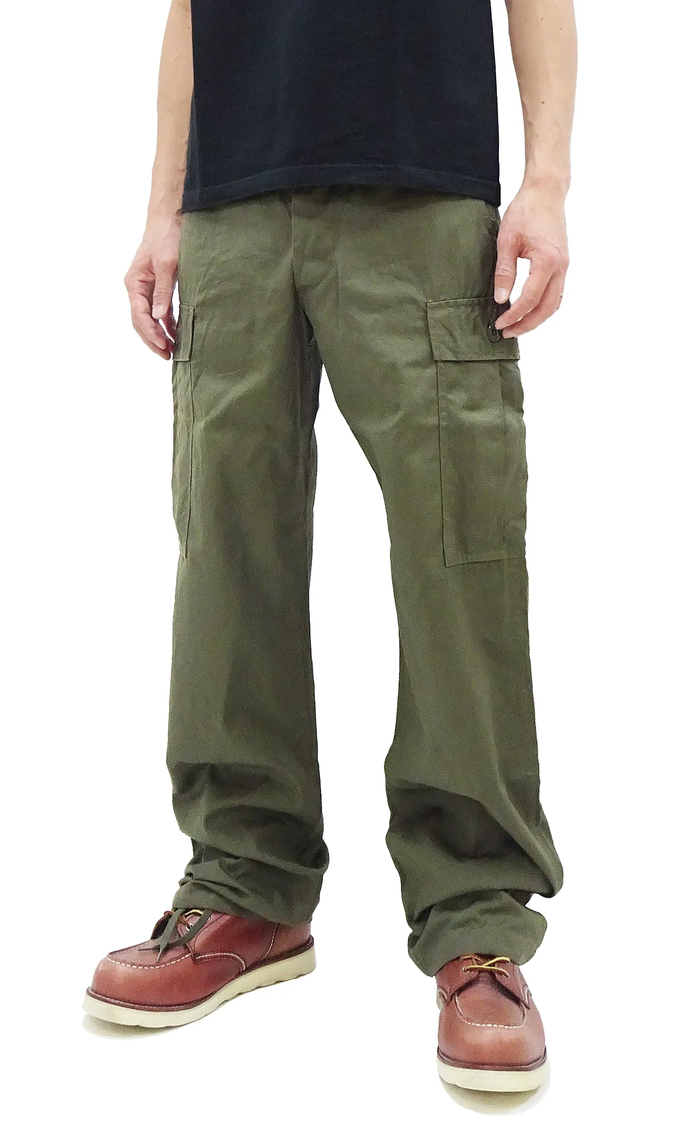 Buzz Rickson Cargo Pants Men's Reproduction of US Army Vietnam Tropical Jungle Trouser BR40927 Olive