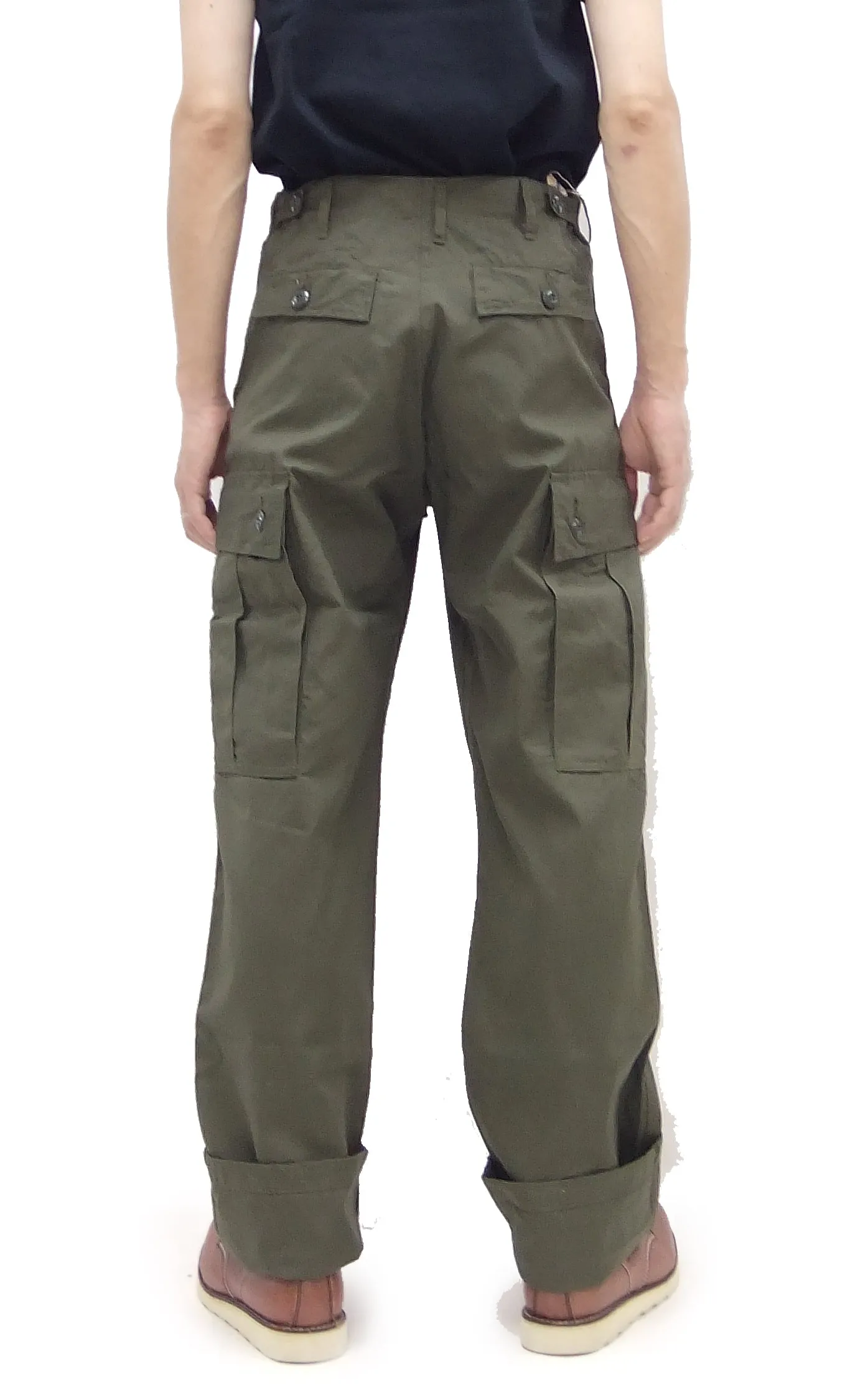 Buzz Rickson Cargo Pants Men's Reproduction of US Army Vietnam Tropical Jungle Trouser BR40927 Olive