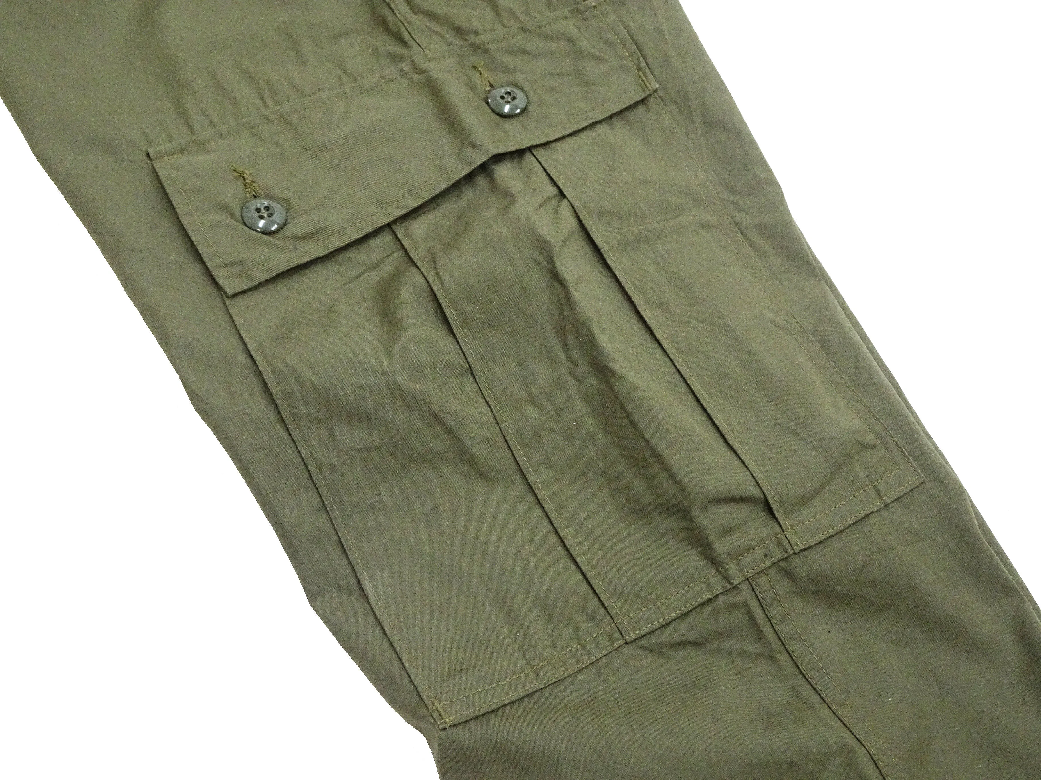 Buzz Rickson Cargo Pants Men's Reproduction of US Army Vietnam Tropical Jungle Trouser BR40927 Olive