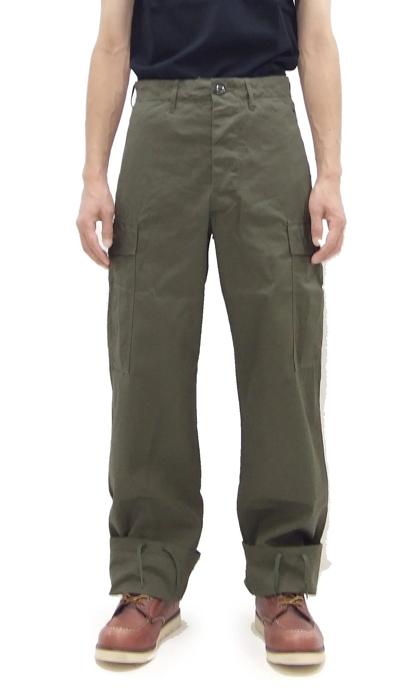 Buzz Rickson Cargo Pants Men's Reproduction of US Army Vietnam Tropical Jungle Trouser BR40927 Olive