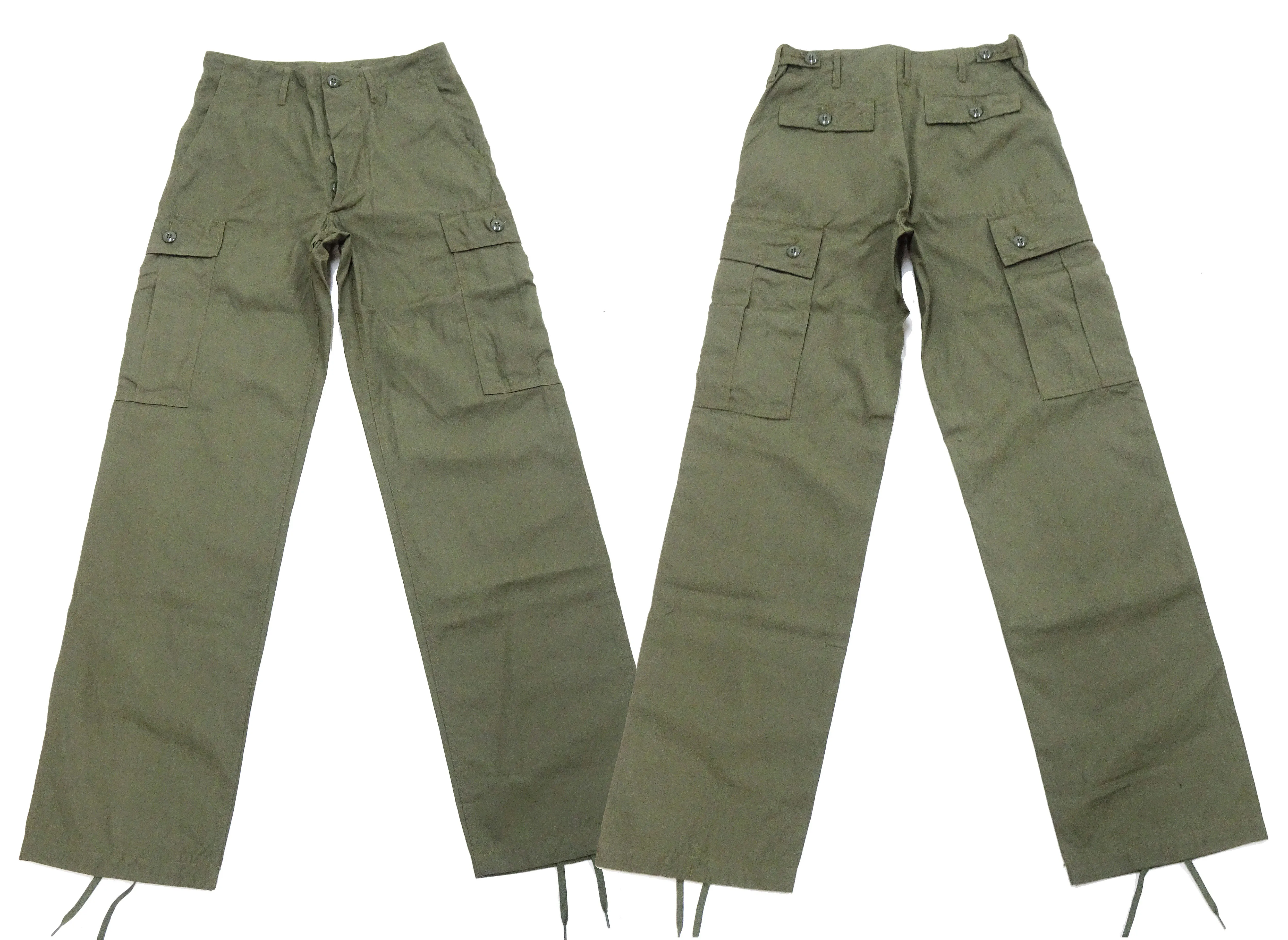 Buzz Rickson Cargo Pants Men's Reproduction of US Army Vietnam Tropical Jungle Trouser BR40927 Olive