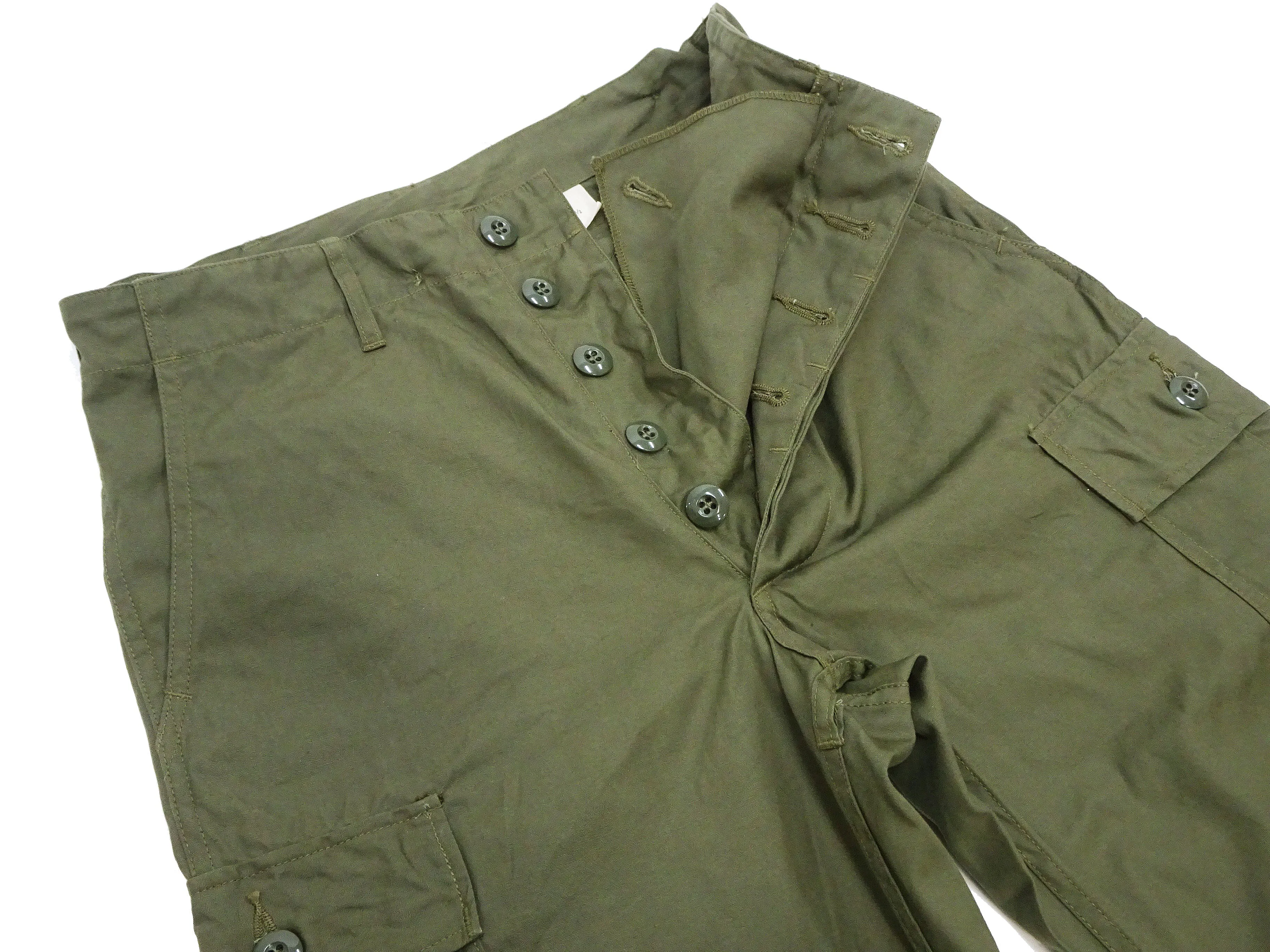 Buzz Rickson Cargo Pants Men's Reproduction of US Army Vietnam Tropical Jungle Trouser BR40927 Olive