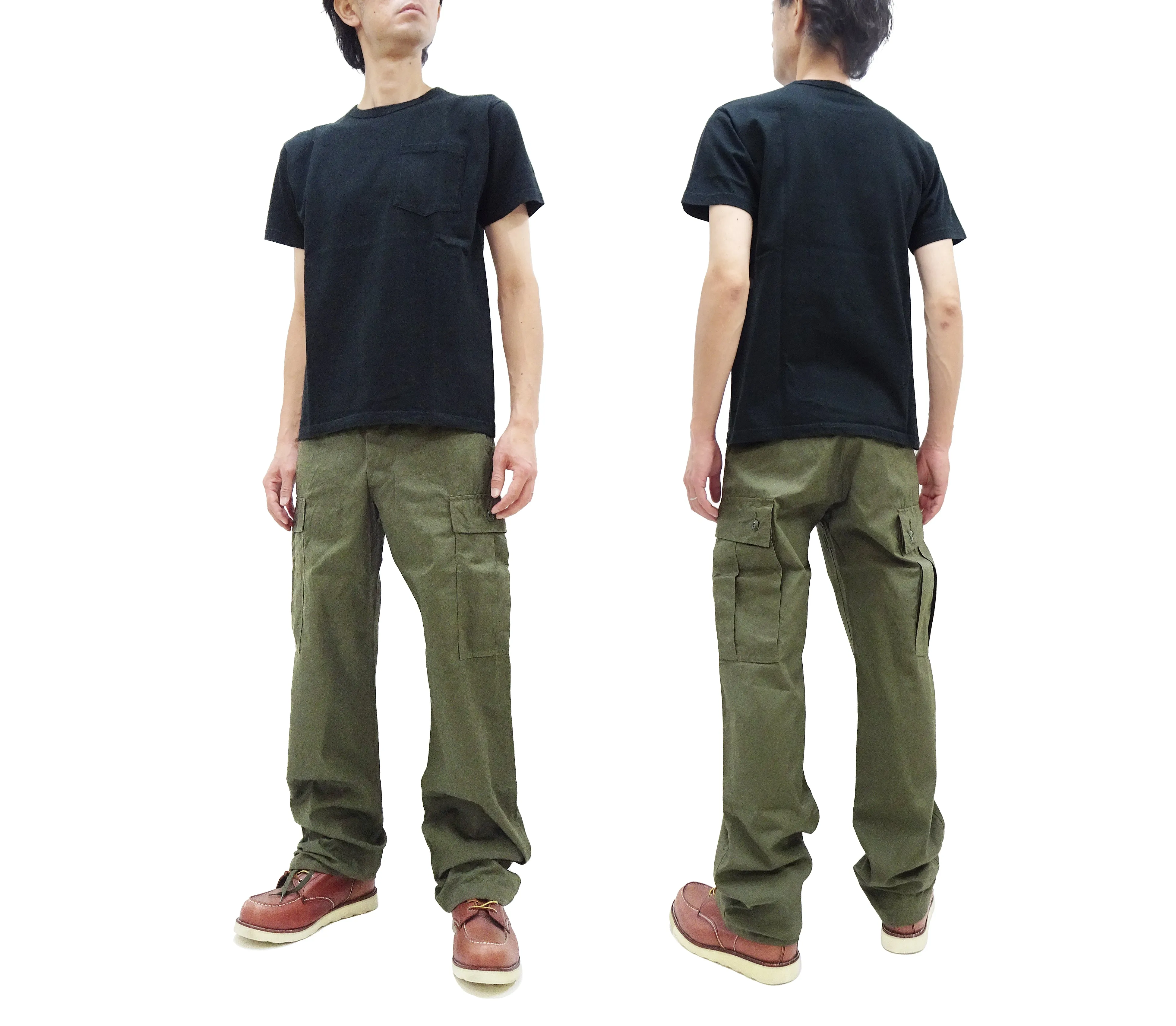 Buzz Rickson Cargo Pants Men's Reproduction of US Army Vietnam Tropical Jungle Trouser BR40927 Olive