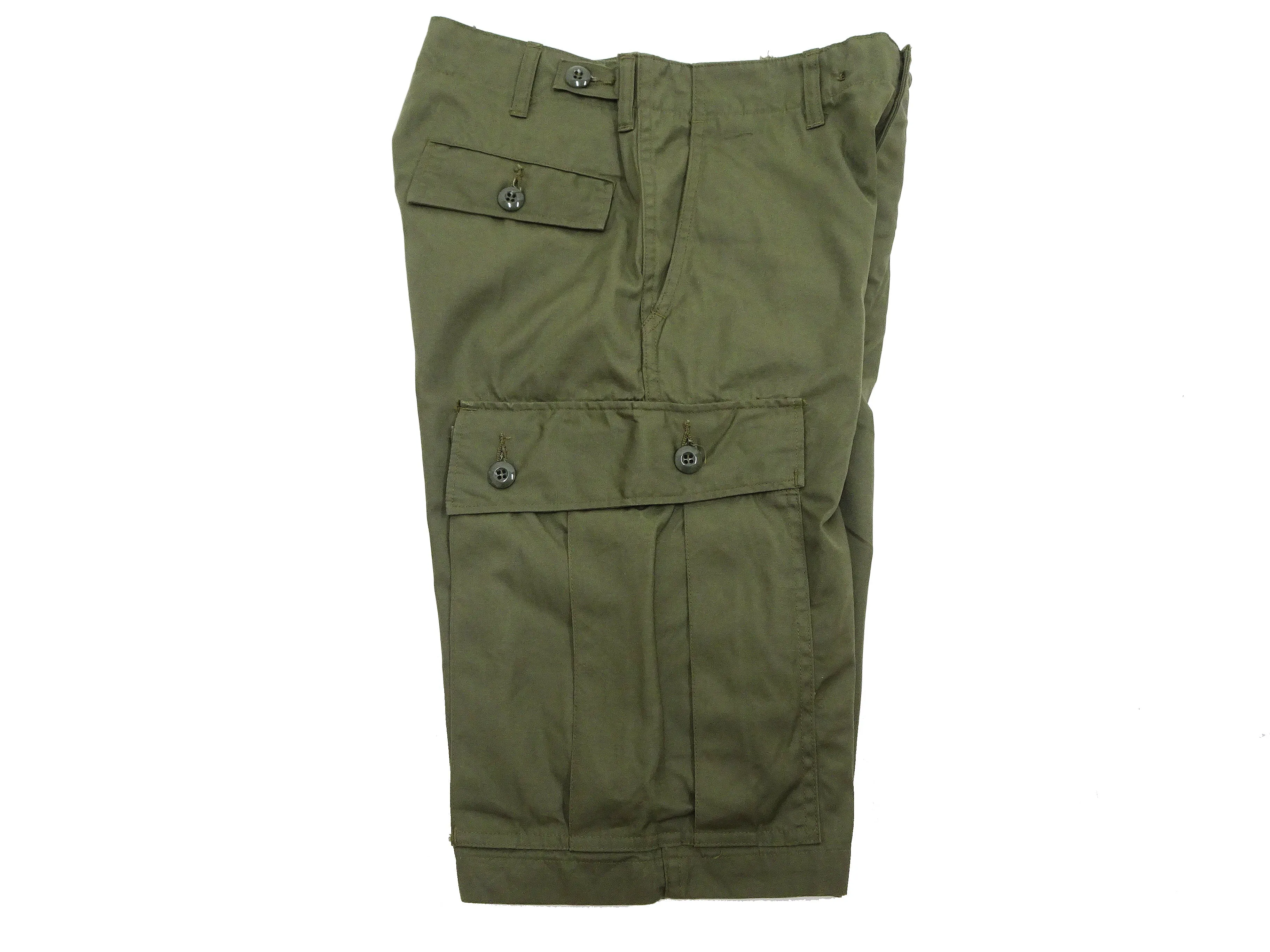 Buzz Rickson Cargo Shorts Men's Knee-Length Version of the US Army Vietnam Tropical Jungle Trousers BR51907 Olive