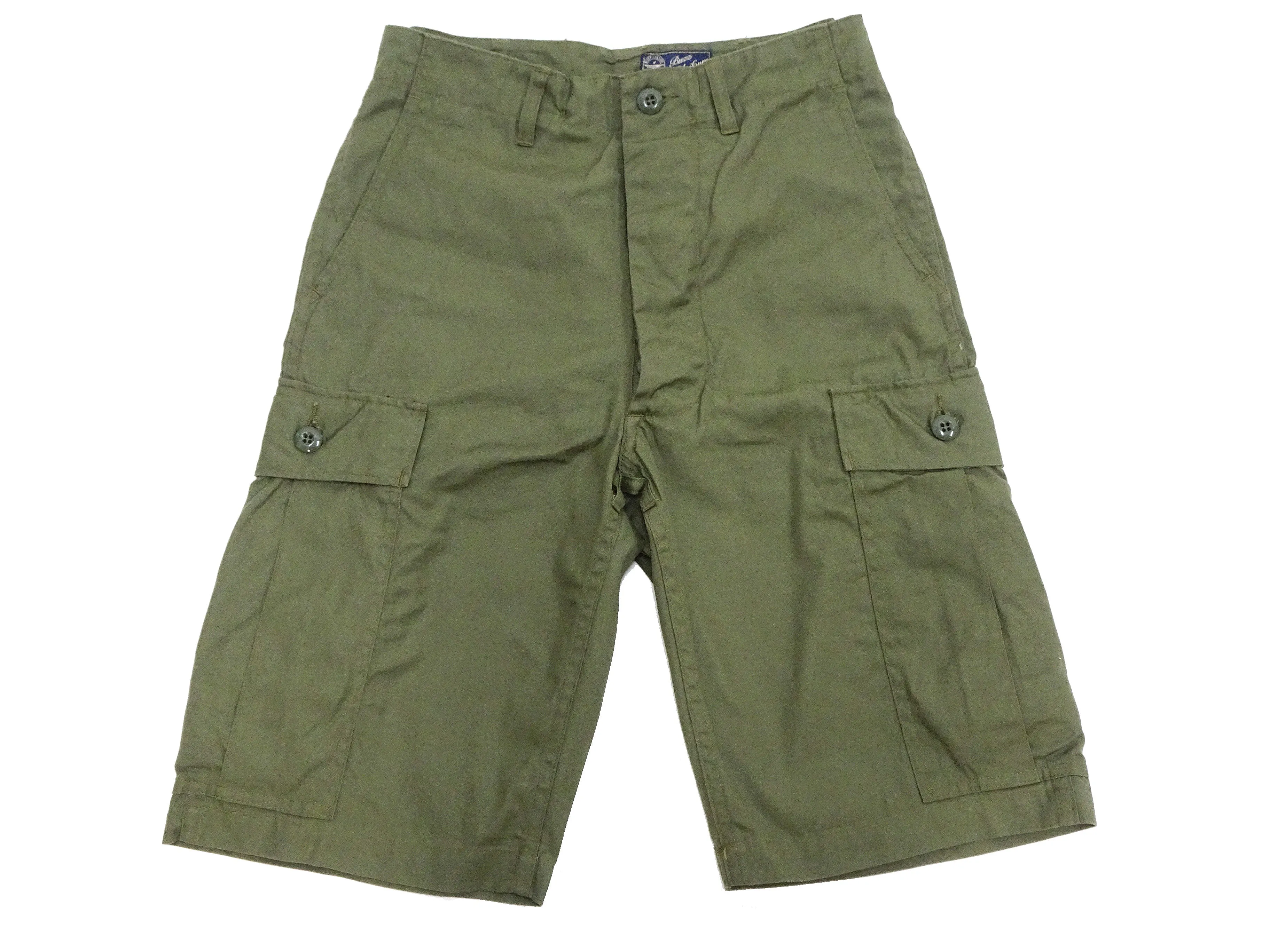 Buzz Rickson Cargo Shorts Men's Knee-Length Version of the US Army Vietnam Tropical Jungle Trousers BR51907 Olive