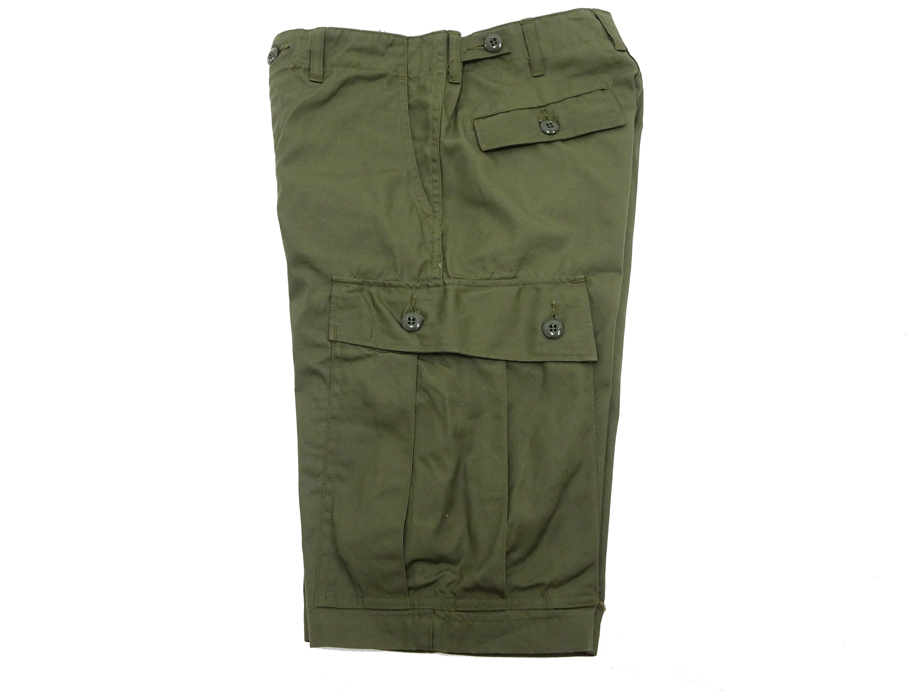 Buzz Rickson Cargo Shorts Men's Knee-Length Version of the US Army Vietnam Tropical Jungle Trousers BR51907 Olive