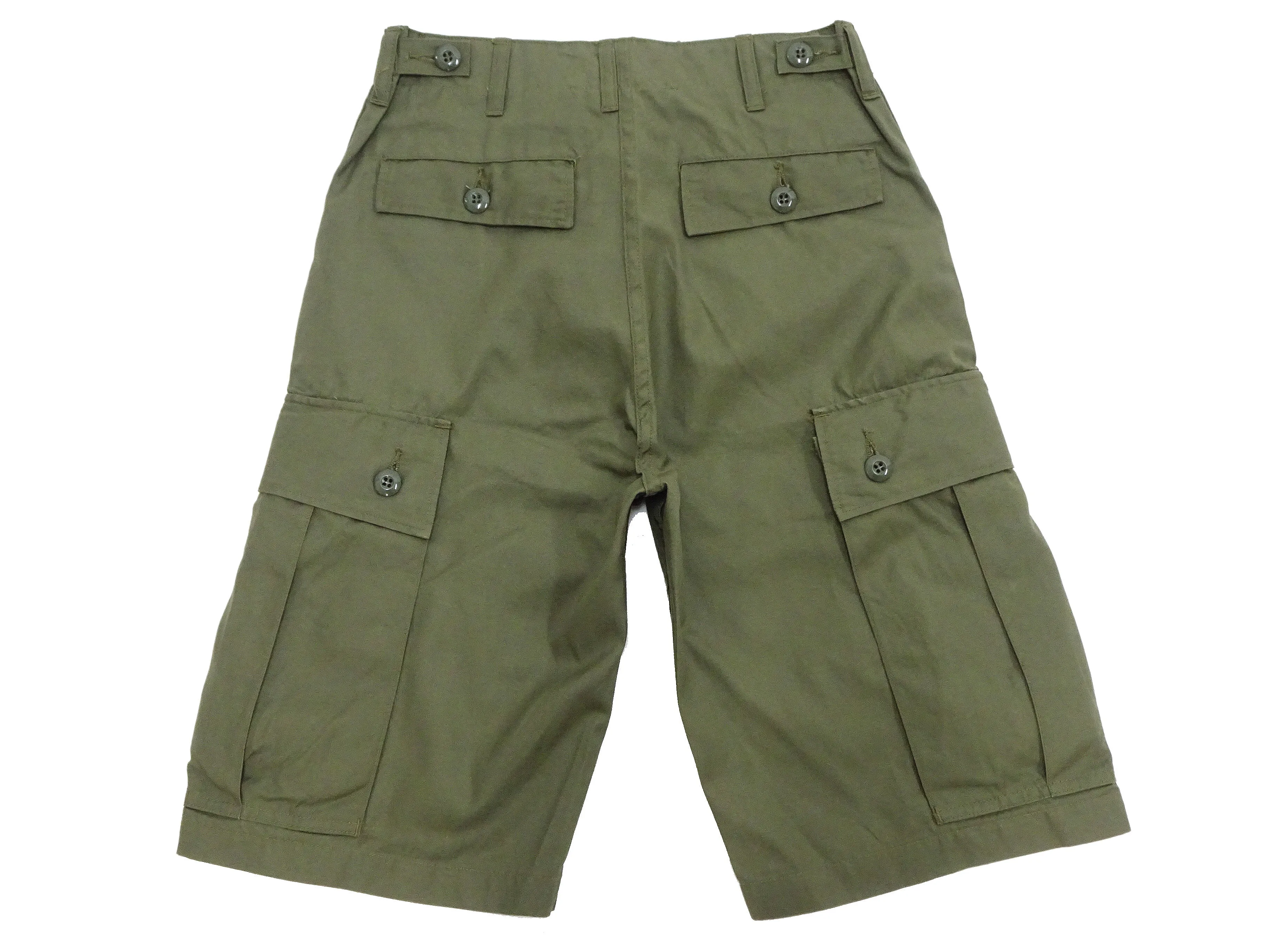 Buzz Rickson Cargo Shorts Men's Knee-Length Version of the US Army Vietnam Tropical Jungle Trousers BR51907 Olive