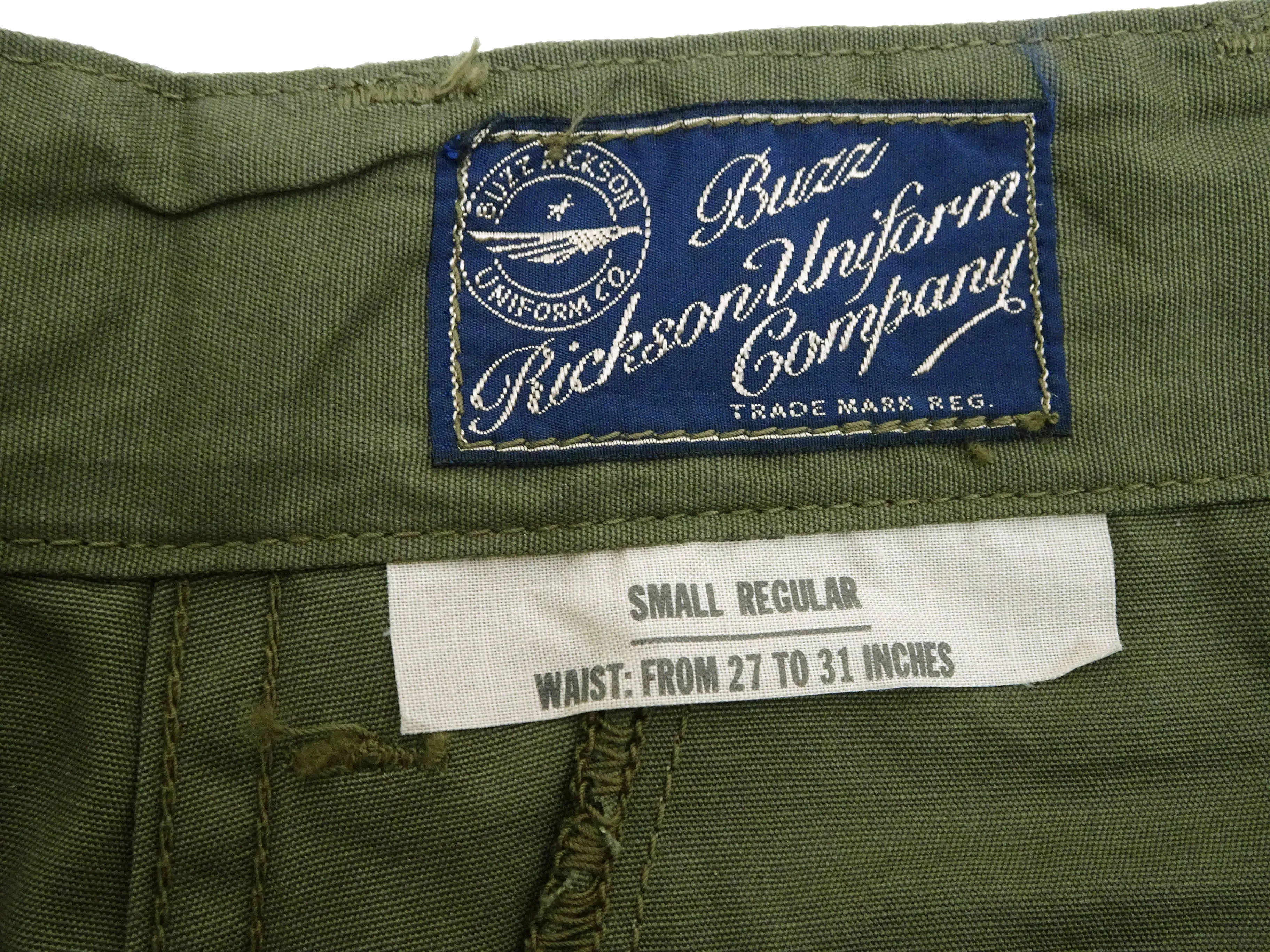 Buzz Rickson Cargo Shorts Men's Knee-Length Version of the US Army Vietnam Tropical Jungle Trousers BR51907 Olive