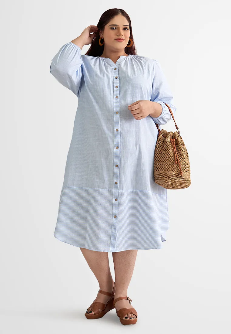 Caralee Cotton Button Shirt Dress