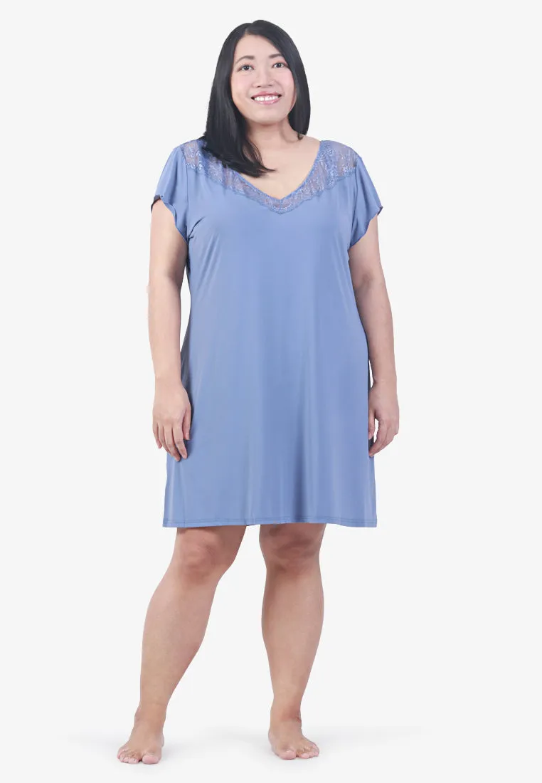 Caress MC x XIXILI Slip Dress - Periwinkle Blue