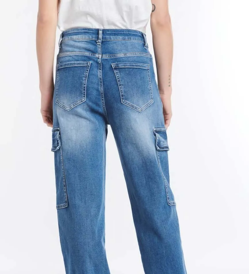 Cargo Denim Jeans